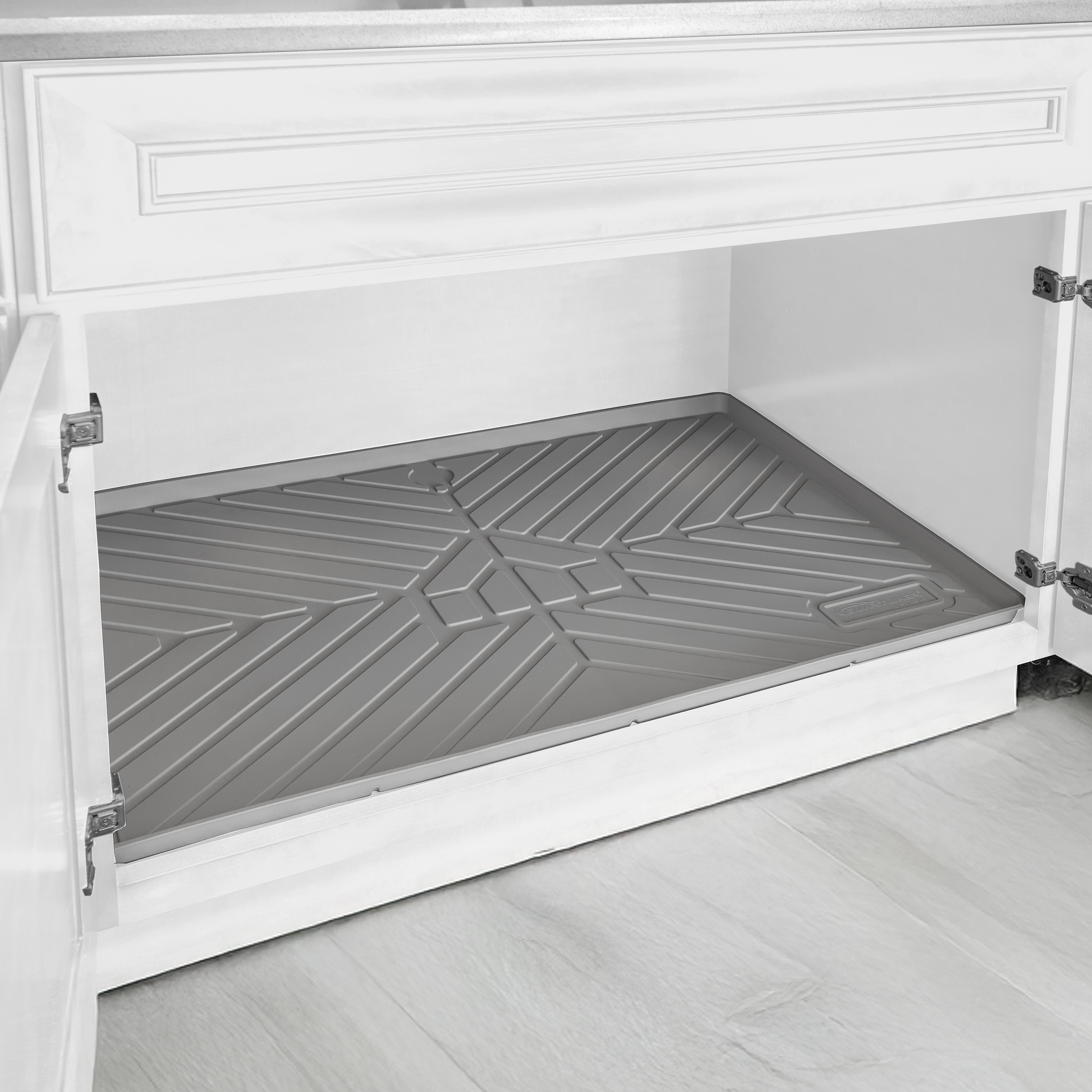 SMARTLINER Under Cabinet Bathroom Mats Compatible With Standard Bathroom Cabinets 19.5" x 34.5"